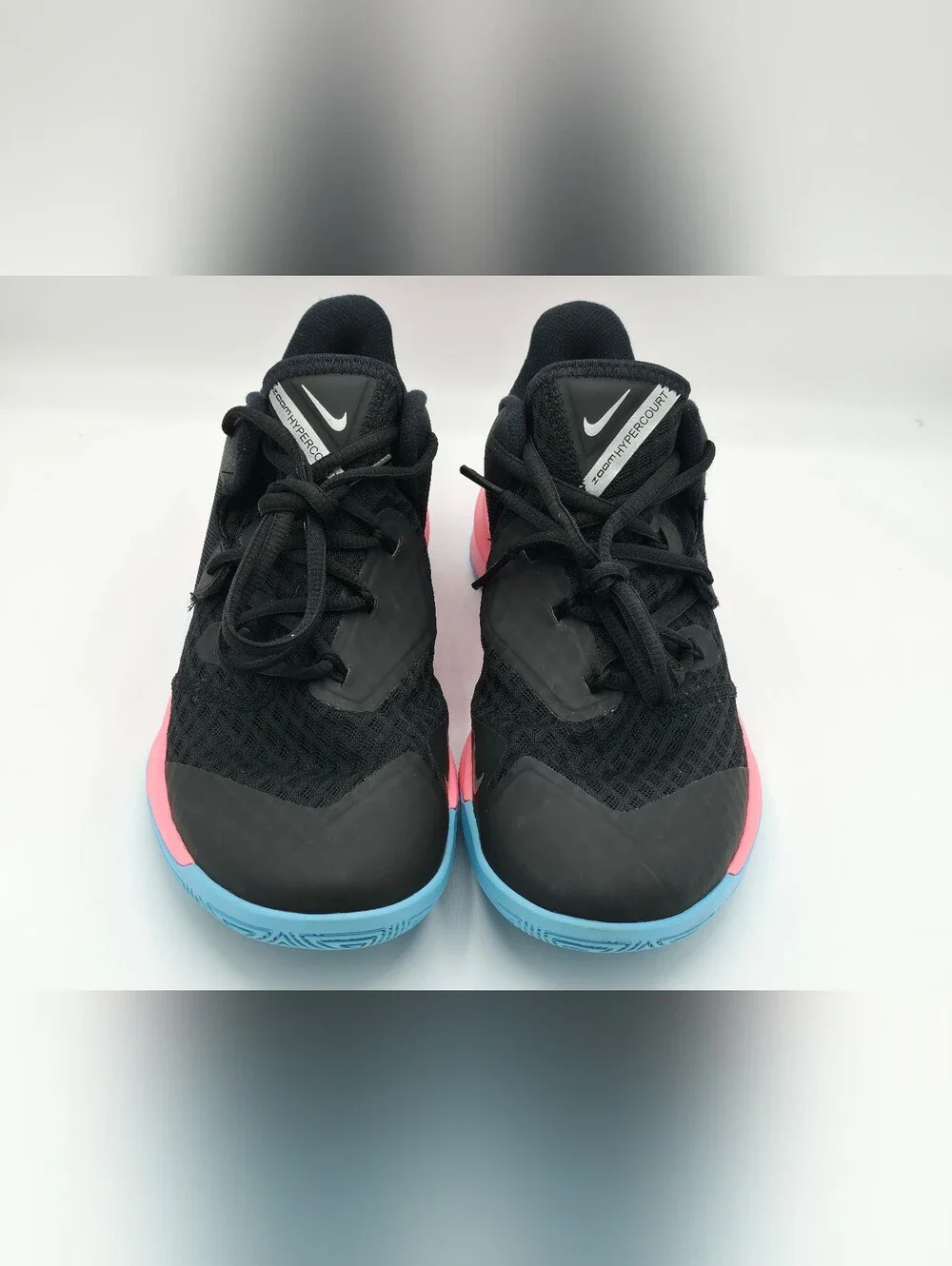 Women's Nike Zoom Hypercourt Black Pink Blue Sneakers